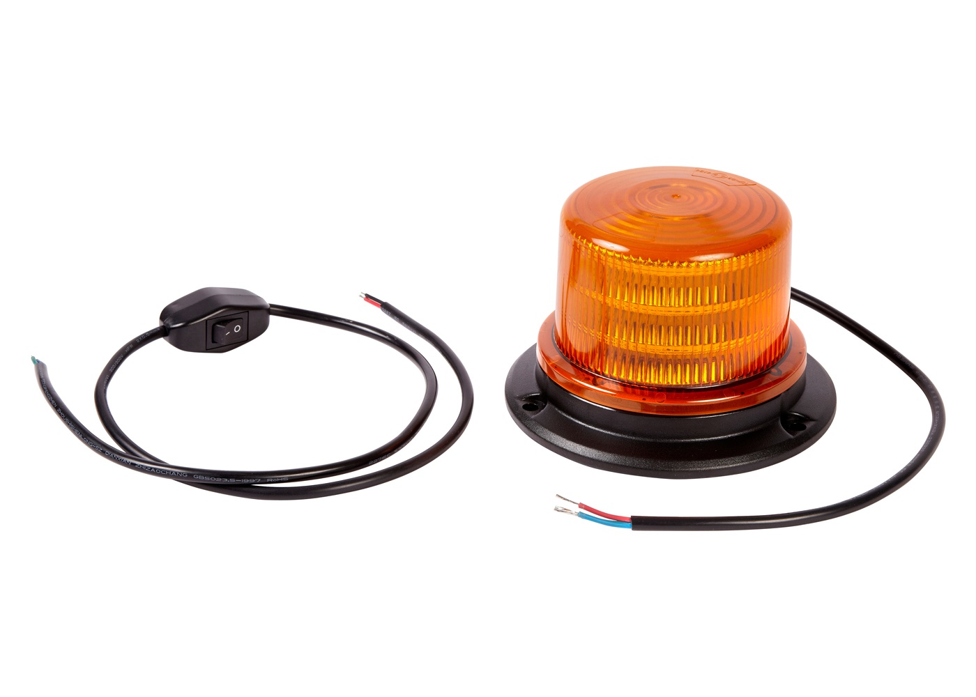 RCV9810 Compact Amber LED Beacon with switch